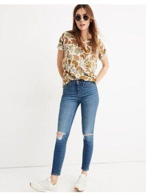 MADEWELL 9" High Rise Skinny Crop Jeans - 25